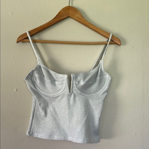 networks Tops - Vintage NET Works Silver Women's tank Top large